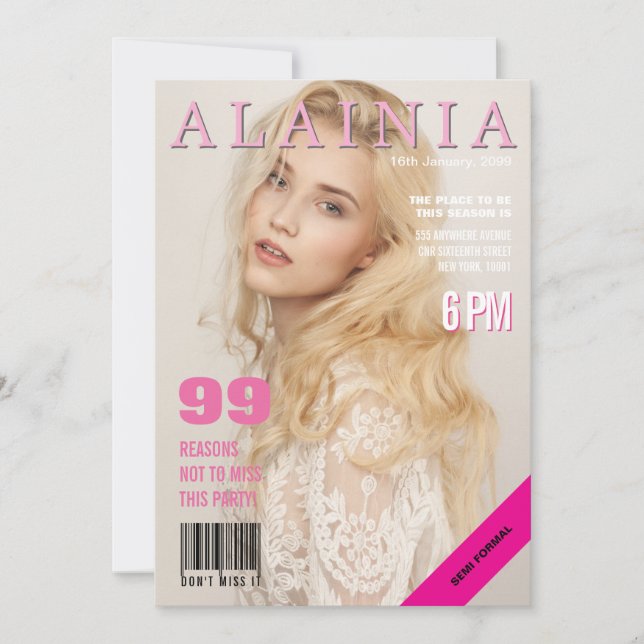 Convite para fotos de evento do Cobrir da Revista (Frente)