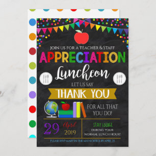 Convite para Funcionarios de Apreciação de Profess