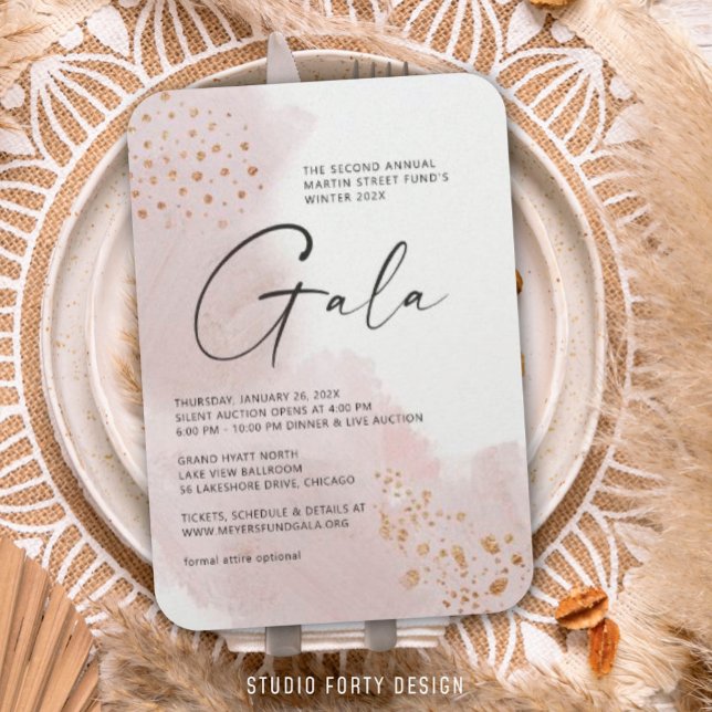 Convite para Gala de Canvas Pintada (Criador carregado)