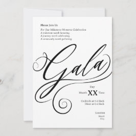 Convite para Gala de Conquista