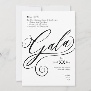 Convite para Gala de Conquista