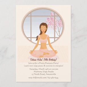 Convite para Garota Yoga
