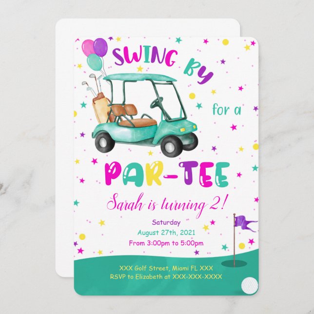 Convite para Golf (Frente/Verso)