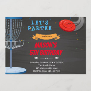 Convite para Golfe Frisbee