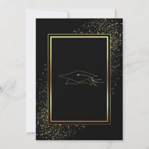 Convite para Graduação com Quadro de Largura Doura