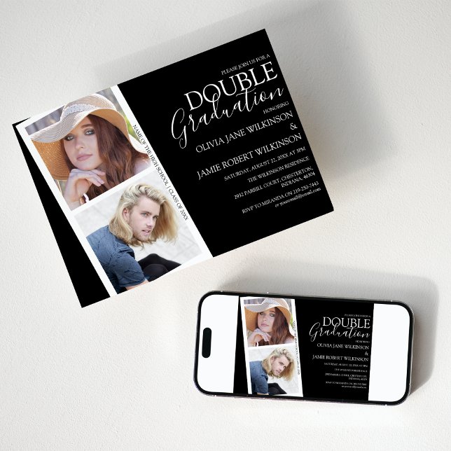 Convite para Graduação Conjunta de Fita Fotográfic (Criador carregado)