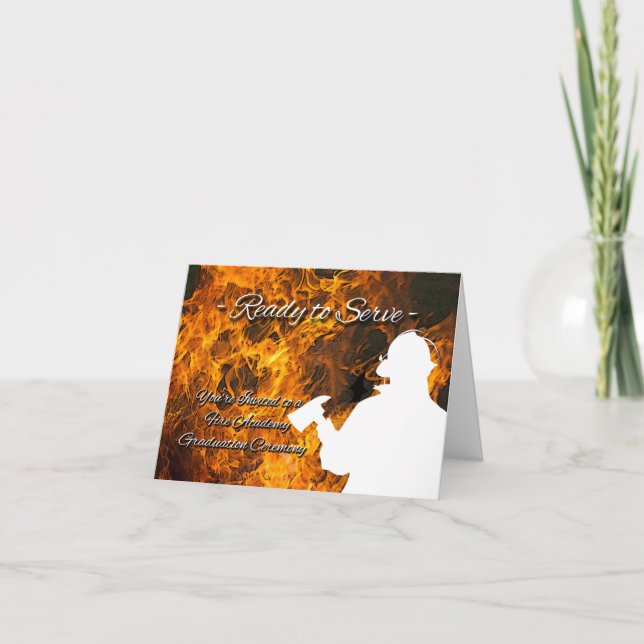 Convite para Graduação da Academia Bombeiro (Frente)