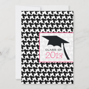Convite para graduação da classe Houndstooth 201
