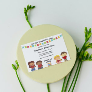 Convite para graduação da pré-escola