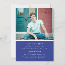 Convite para Graduação de Bloco de Cores