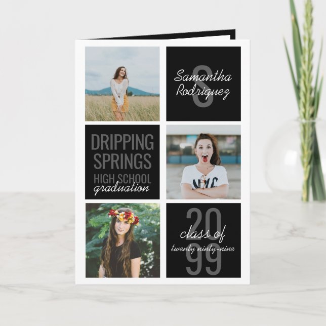 Convite para Graduação de Caixas Diversas de 4 Fot (Frente)