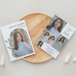 Convite para Graduação de Colagem de Fotos em Arco