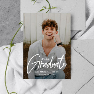 Convite para Graduação de Cor Editável por Pala