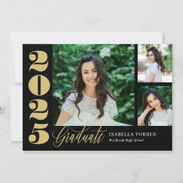 Convite para Graduação de Cores Editável de Moment