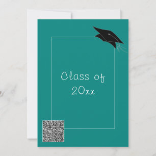 Convite para Graduação de Cores Personalizadas do 