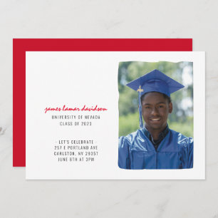 Convite para Graduação de Esquemas de Cor Escolar