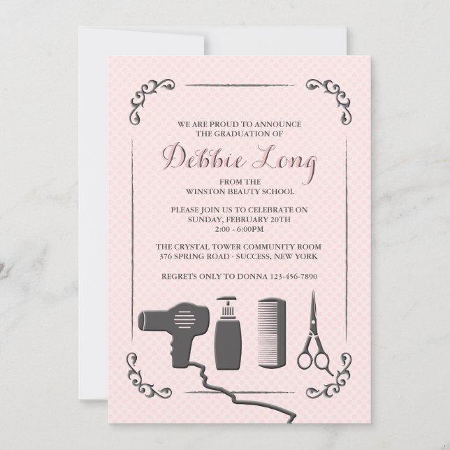 Convite para Graduação de Ferramentas Stylist (Frente)