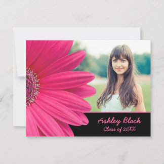 Convite para Graduação de Foto em Gerbera Daisy, R