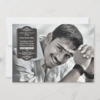Convite para Graduação de Foto em Selo de Graduaçã