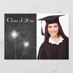 Convite para Graduação de Fotografias de Chalkbo