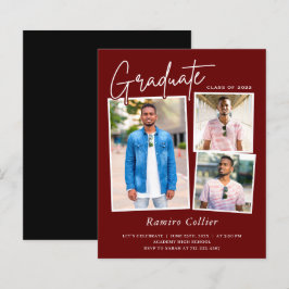 Convite para Graduação de Fotografias do Maroon Re