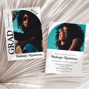 Convite para Graduação de Fotos em Arco Moderno