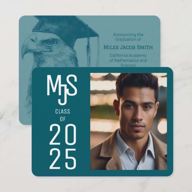 Convite para Graduação de Fotos Legal (Frente/Verso)