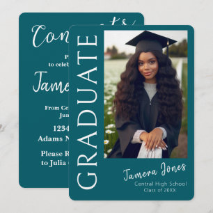 Convite para Graduação de Fotos Moderna