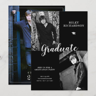 Convite para Graduação de Fotos Múltiplas