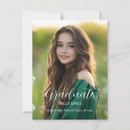 Convite para Graduação de Fotos para Caligrafia Mo
