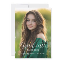 Convite para Graduação de Fotos para Caligrafia Mo