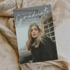 Convite para Graduação de Fotos Simples de Script 