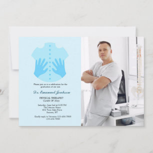 Convite para Graduação de Fotos Terapista Física