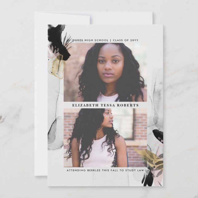 Convite para Graduação de Fotos Transience 2 (Frente)