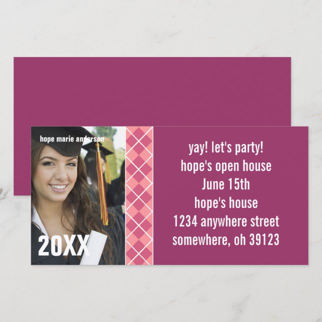 Convite para Graduação de Imagens de Mais velho Ar (Frente/Verso)