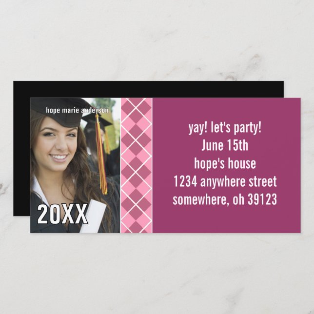 Convite para Graduação de Imagens de Mais velho Ar (Frente/Verso)