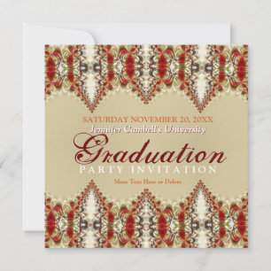 Convite para Graduação de Lace Batik