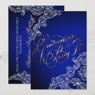 Convite para Graduação de Lace e Caligrafia Elegan