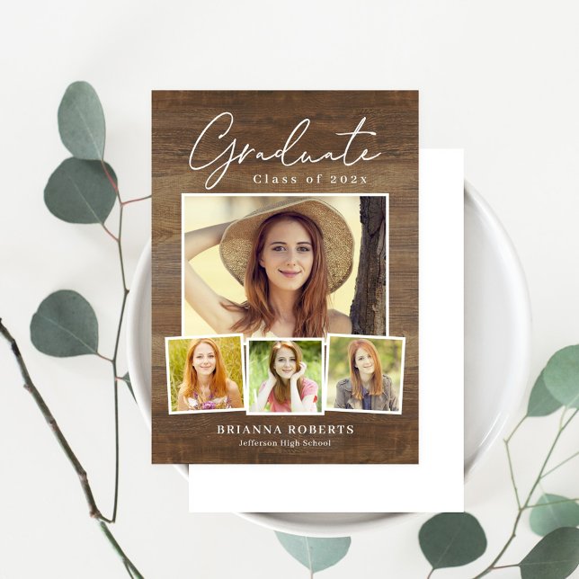 Convite para Graduação de Nova Viagem Rústica (Criador carregado)