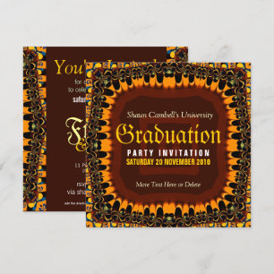 Convite para Graduação de Ouro Lace