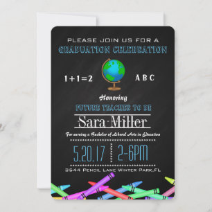 Convite para Graduação de Professores Crayon & Glo