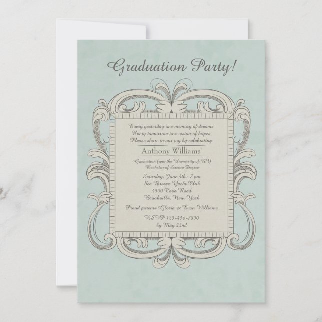 Convite para Graduação de Quadros Acadêmicos (Frente)