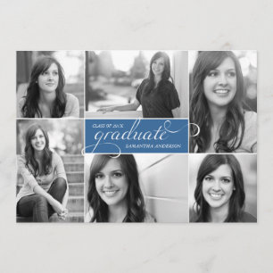 Convite para Graduação de Script de Foto Moderno 6