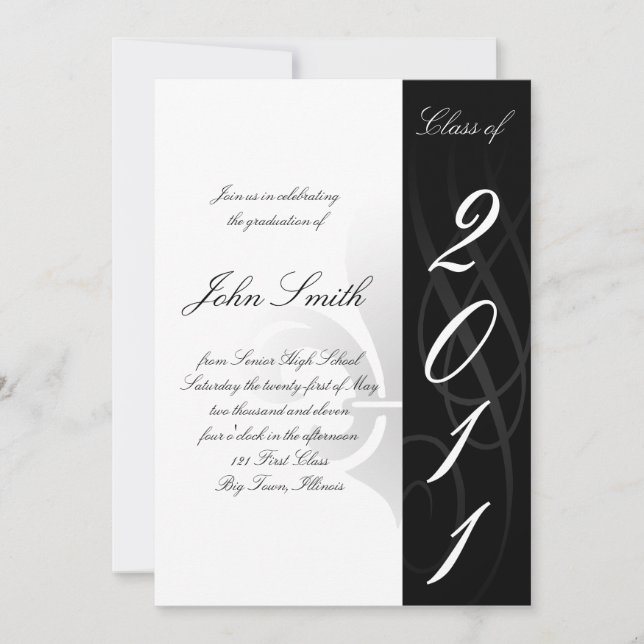 Convite para graduação de Segundos graus (Frente)