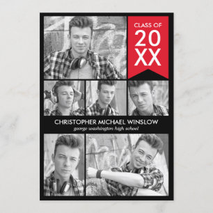 Convite para Graduação de Sinalizador Moderno - Ve