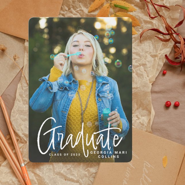 Convite para Graduação de Título Manuscrito (Criador carregado)