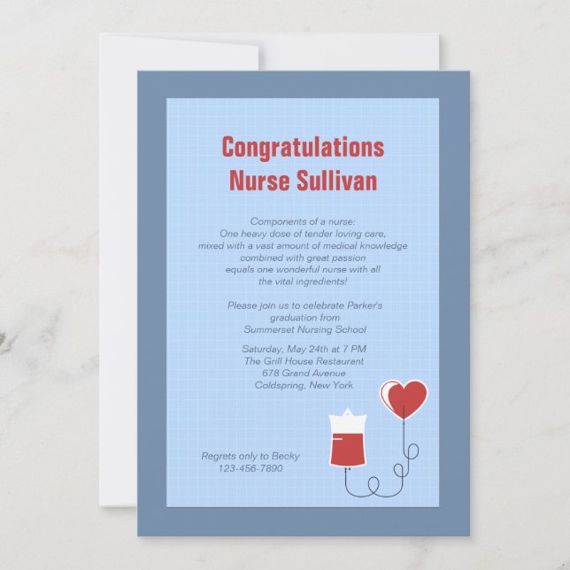 Convite para Graduação do Centro Médico (Frente)