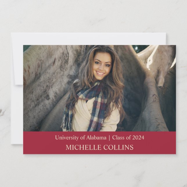 Convite para Graduação Dourada na moda (Verso)