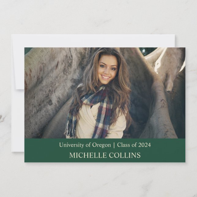 Convite para Graduação Dourada na moda (Verso)