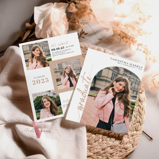 Convite para graduação Dourado 2025 com Foto